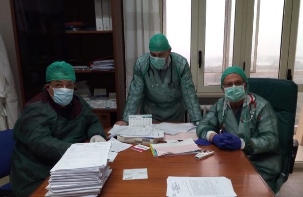 Anastasi Insieme al Primario di Cardiologia Enzo Amodeo