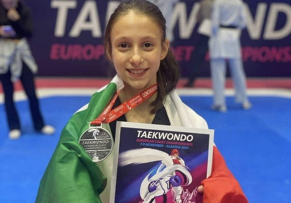 Taekwondo Argento per la Nicoletti ai Campionati Europei Cadetti di Tirana