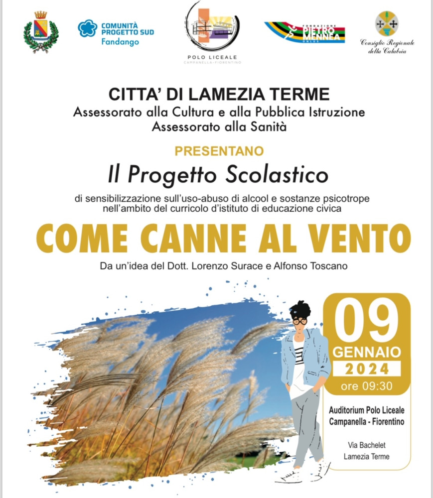 Lamezia Terme. Presentato il progetto “Come Canne al Vento”